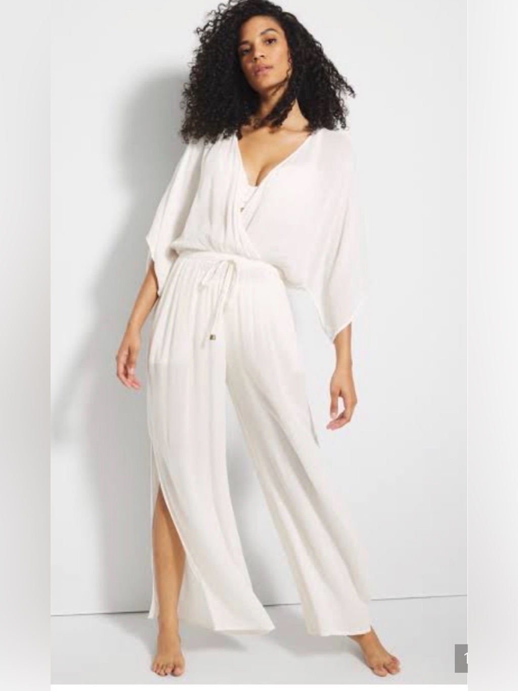 Bleu Rod Beattie Coconut Water India Bazaar One Piece Jumpsuit Swim Cover Up L
